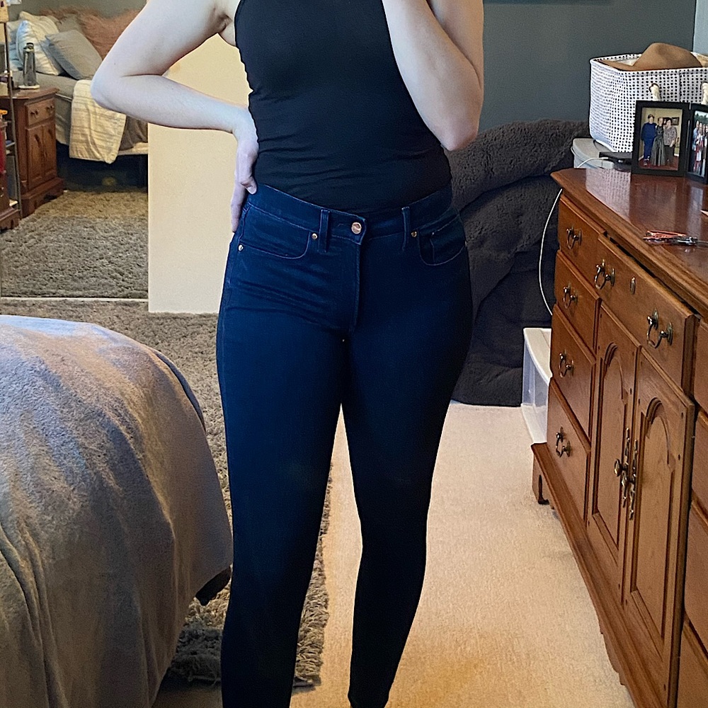 Express Darkwash Skinny Jeans